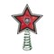 The Memory Company 10" Lighted Red and Black Star NCAA New Mexico Lobos Christmas Tree Topper